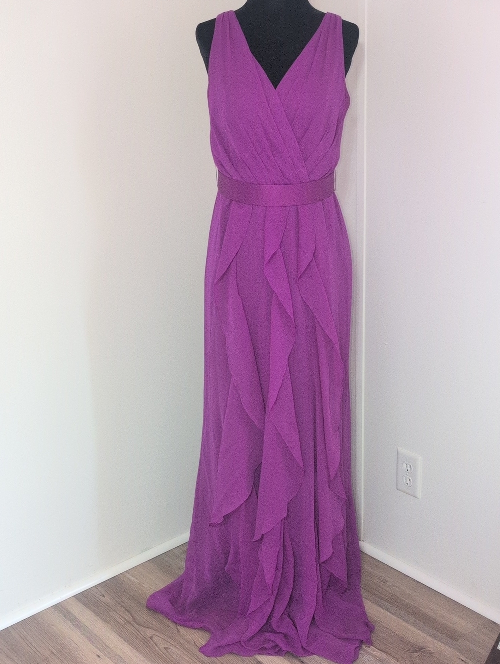 Vera Wang Wisteria Ruffle Gown